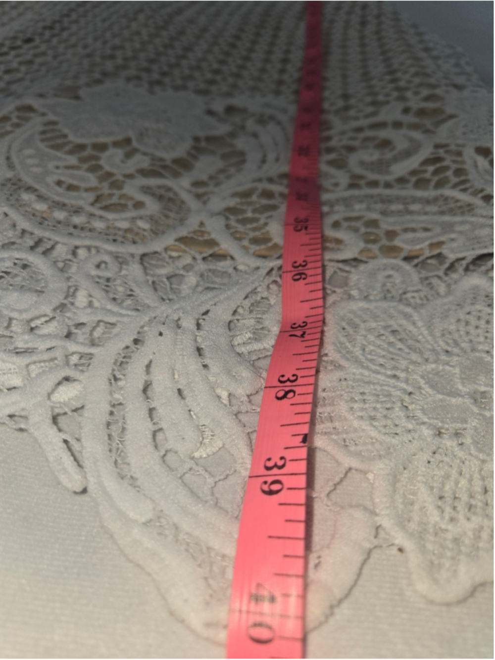 Papillon | Women | Dress | White and Tan |Size Large - Picture 5 of 6